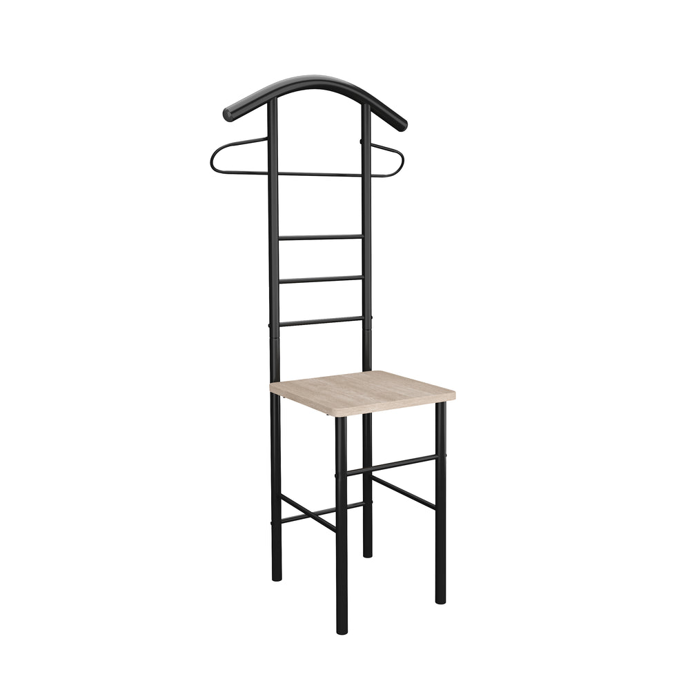 Servomuto, appendiabiti, 43 x 119 cm, nero/marrone chiaro