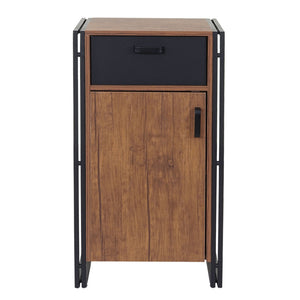 Highboard HWC Kommode Wildeiche-Optik 90x50x43cm