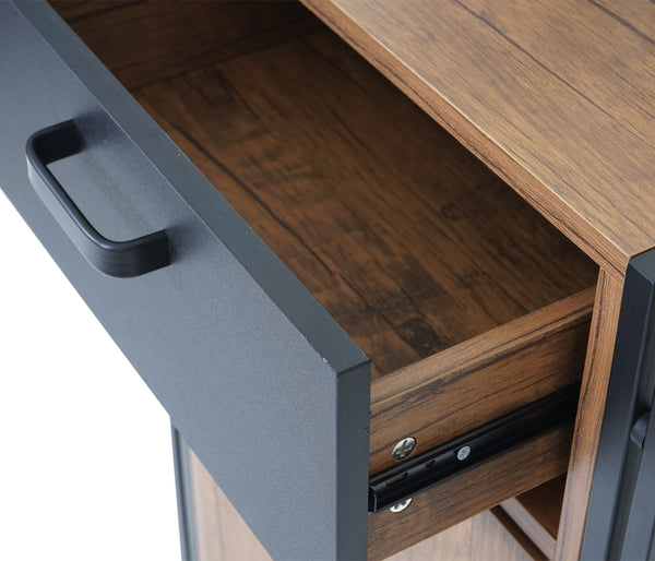 Highboard HWC Kommode Wildeiche-Optik 90x50x43cm