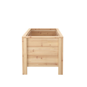 Raised garden bed made of fir wood, 124 L