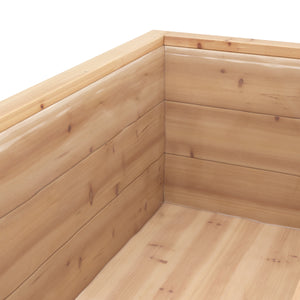 Raised garden bed made of fir wood, 124 L