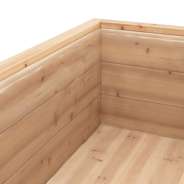 Raised garden bed made of fir wood, 124 L