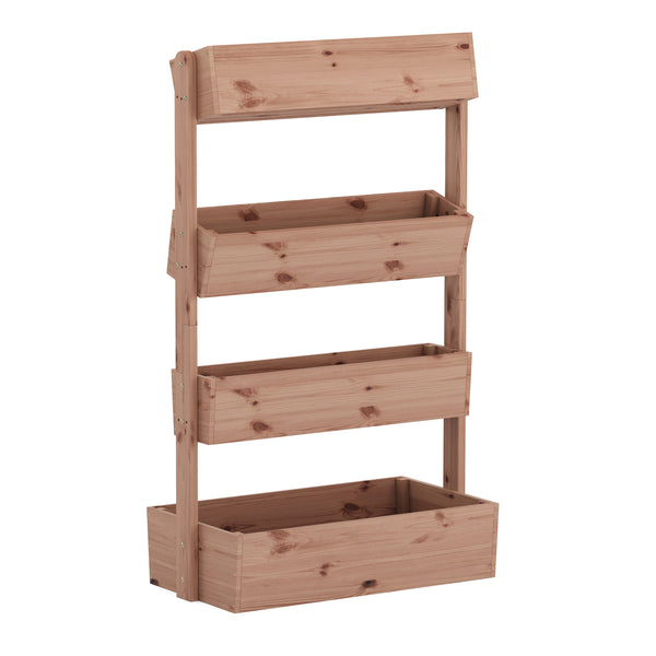 Hochbeet Vertikalbeet Holz 85 x 45 x 140 cm natur