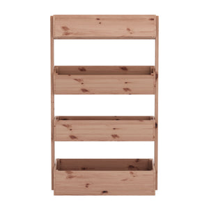 Hochbeet Vertikalbeet Holz 85 x 45 x 140 cm natur