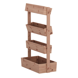 Hochbeet Vertikalbeet Holz 85 x 45 x 140 cm natur