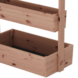 Hochbeet Vertikalbeet Holz 85 x 45 x 140 cm natur