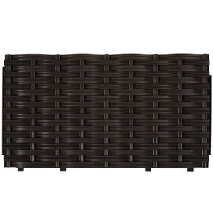 Hochbeet Pflanzkasten Rattan-Optik 40x40x44cm