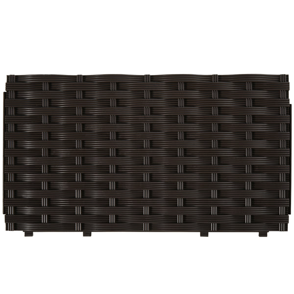 Hochbeet Pflanzkasten Rattan-Optik 40x40x44cm