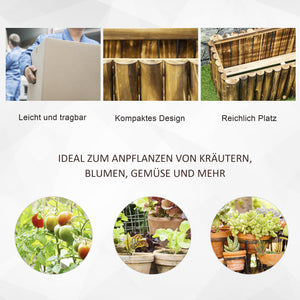 Hochbeet Pflanzkasten Tannenholz 100x40x40cm