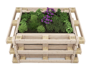 Hochbeet SET mit vier Paletten