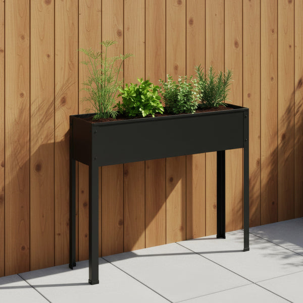 Hochbeet Stahl 100 x 27 x 80 cm