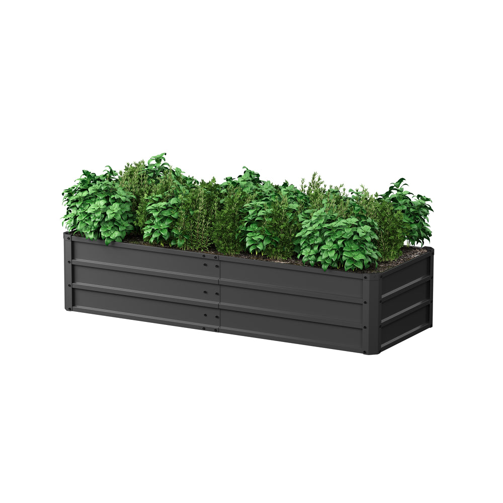 Raised garden bed, steel, 160 x 60 x 35 cm