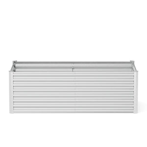 Hochbeet Stahl 180 x 90 x 60 cm silber