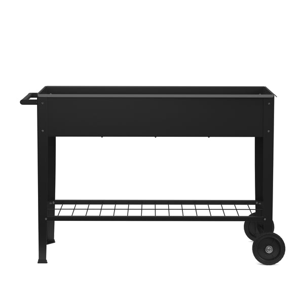 Hochbeet Stahl mit Räder 110 x 33 x 80 cm