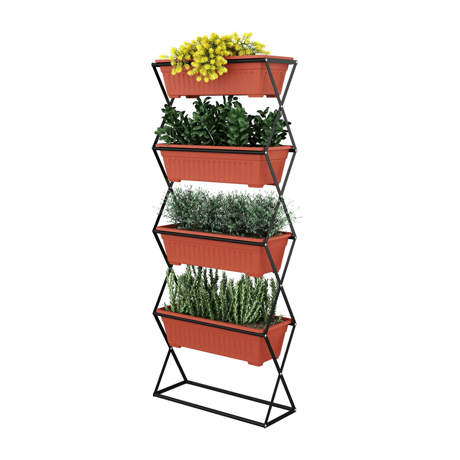 Raised bed vertical bed 52 x 21 x 127 cm