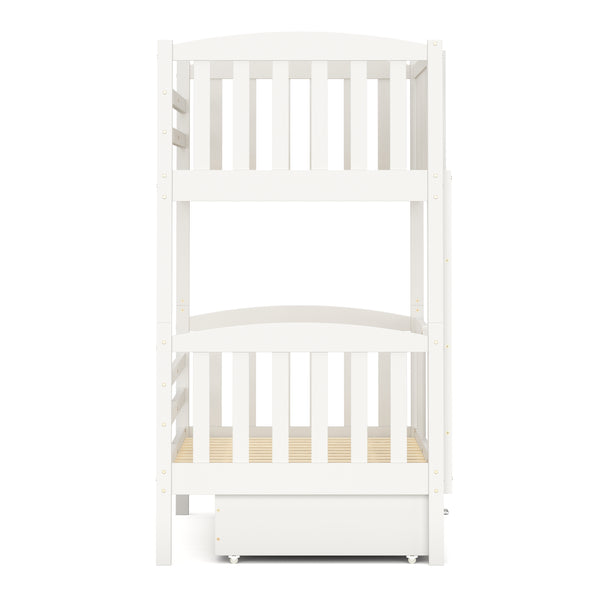 Etagenbett JOHNNY mit Stauraum 80 x 160 cm weiss