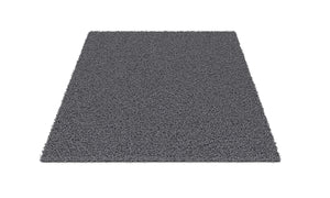 Hochflor Teppich 200 x 290 cm grau