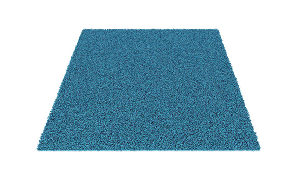 Tapis à poils longs 200 x 290 cm turquoise