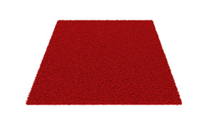 Tapis à poils longs 120 x 170 cm rouge