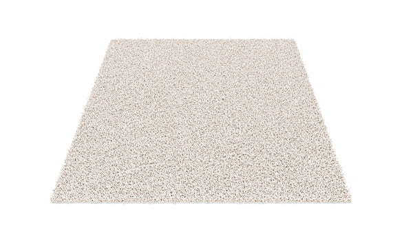 Hochflor Teppich 160 x 230 cm creme