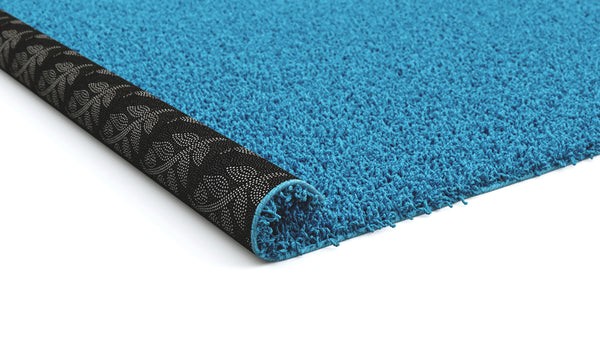 Tappeto a pelo lungo 80 x 150 cm turchese
