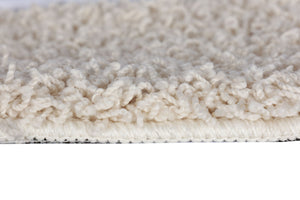 Hochflor Teppich 160 x 230 cm creme