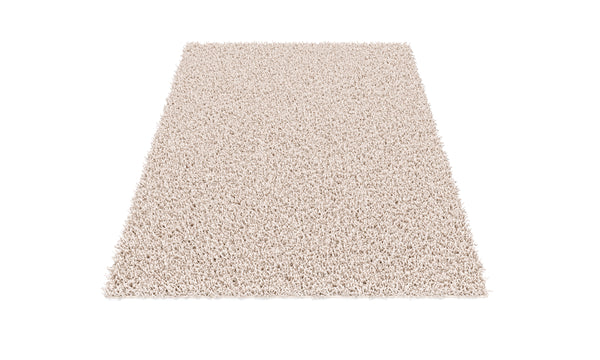 Tappeto a pelo lungo 60 x 110 cm crema