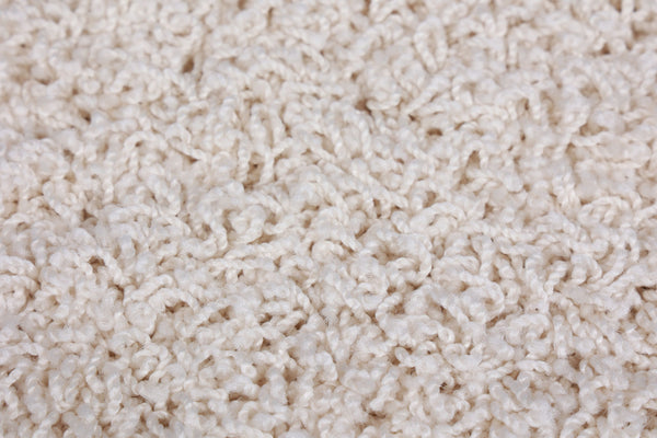 Hochflor Teppich 160 x 230 cm creme