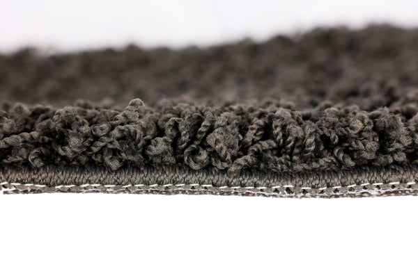 Hochflor Teppich 200 x 290 cm anthrazit