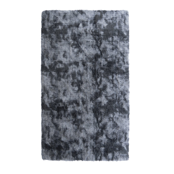 Hochflor Teppich flauschig 150 x 240 cm grau