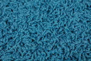 Tapis à poils longs 160 x 230 cm turquoise