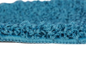 Tapis à poils longs 120 x 170 cm turquoise