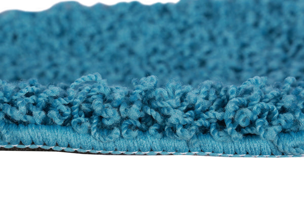 Tapis à poils longs 120 x 170 cm turquoise