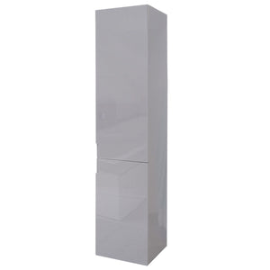 Hochschrank JAM-B19 Badezimmerschrank hochglanz 150x30cm grau