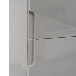Hochschrank JAM-B19 Badezimmerschrank hochglanz 150x30cm grau