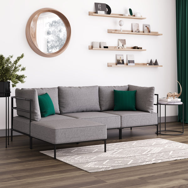 Hocker ETHAN hellgrau