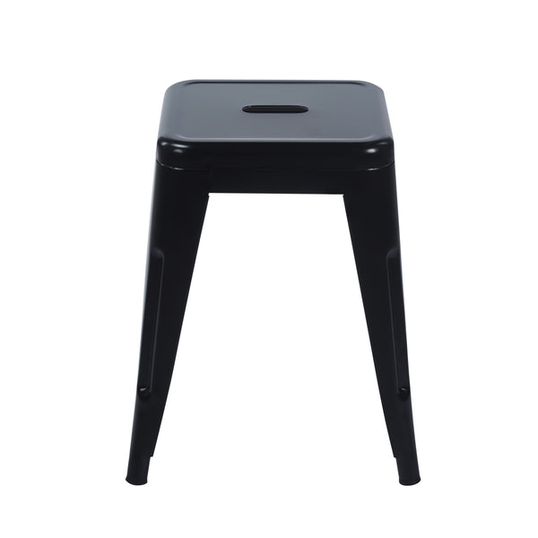 Metal stool METALLIX black