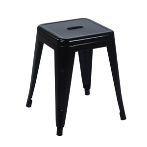 Metal stool METALLIX black
