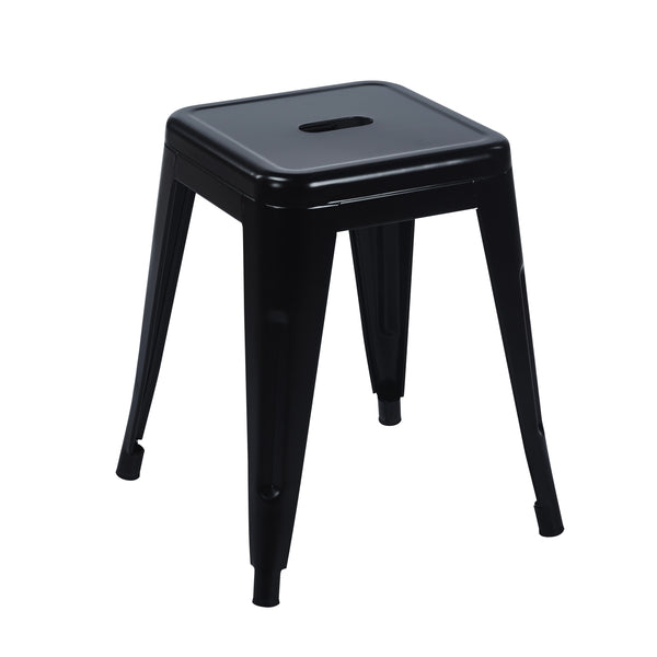Metal stool METALLIX black
