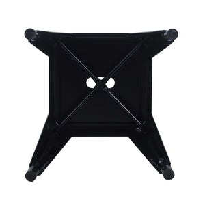 Metal stool METALLIX black