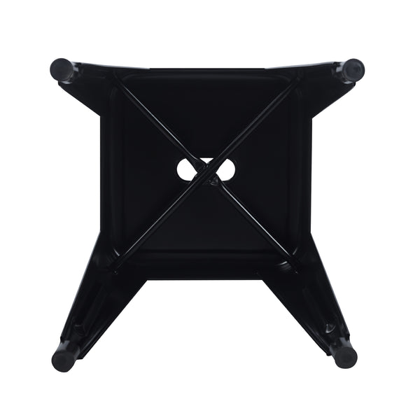 Metal stool METALLIX black