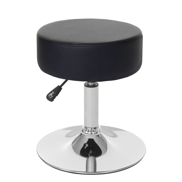 Hocker Sitzhocker höhenverstellbar Ø 35cm Kunstleder, schwarz