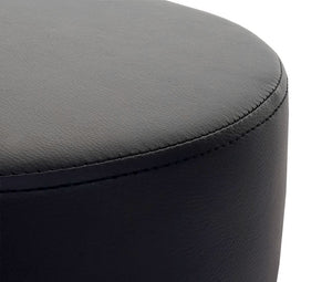 Hocker Sitzhocker höhenverstellbar Ø 35cm Kunstleder, schwarz