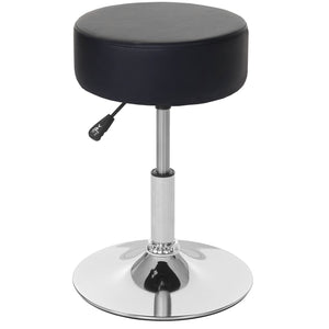 Hocker Sitzhocker höhenverstellbar Ø 35cm Kunstleder, schwarz