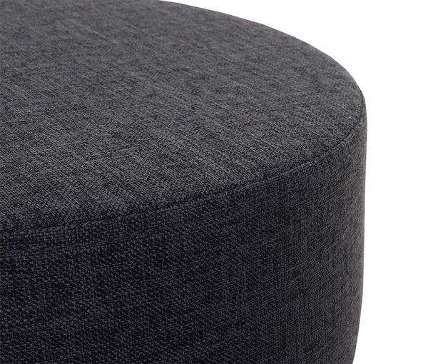 Hocker Sitzhocker höhenverstellbar Ø 35cm Textil, dunkelgrau