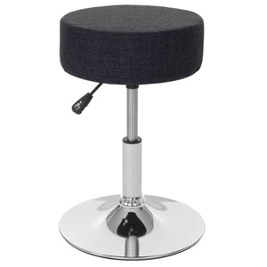 Hocker Sitzhocker höhenverstellbar Ø 35cm Textil, dunkelgrau