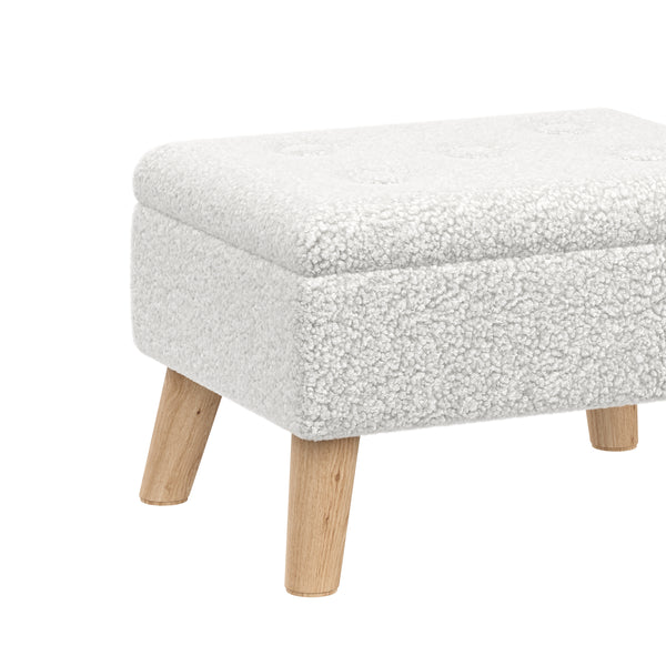 Hocker Teddy CALW mit Stauraum weiss