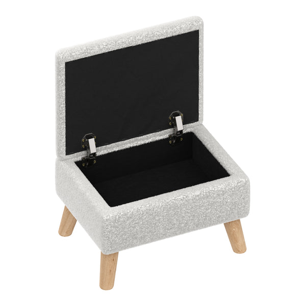Hocker Teddy CALW mit Stauraum weiss