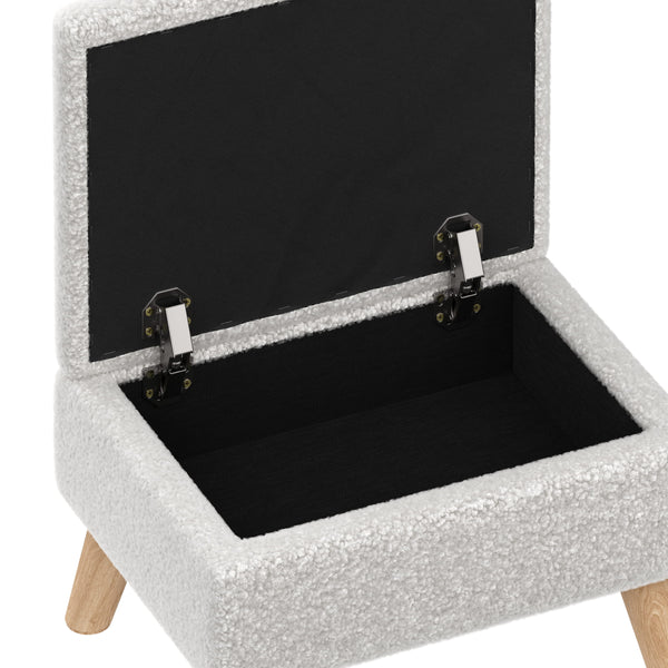 Hocker Teddy CALW mit Stauraum weiss