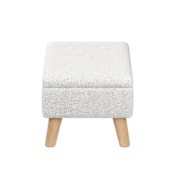 Hocker Teddy CALW mit Stauraum weiss